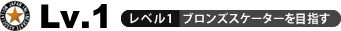 レベル1ブロンズスケーターを目指す